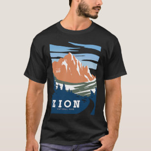 Camiseta Recuerdo Retro Vintage Parque Nacional Zion Utah  