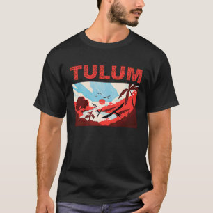 Camiseta Recuerdo Tribal de Playa y Cielo de Vacaciones en