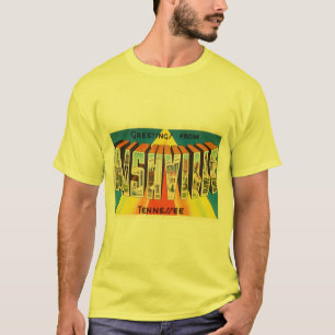Camiseta Recuerdo viejo del viaje del vintage de Nashville