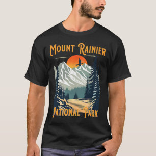 Camiseta Recuerdo vintage del Parque Nacional Monte Rainier