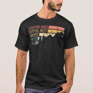 Camiseta Recuerdo Vintage Moab Big 5 Utah Mighty Five