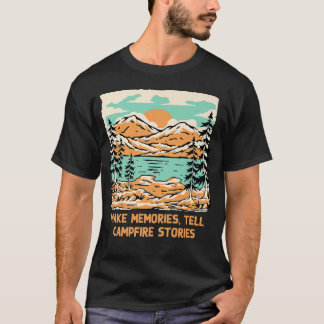 Camiseta Recuerdos cuentan historias de fogatas camping ami