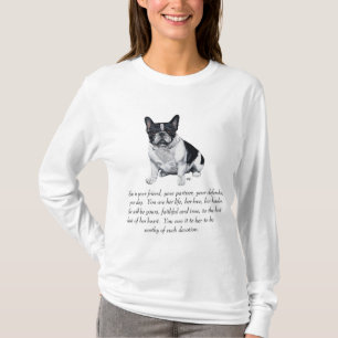 Camiseta Recuerdos de alabanza al Bulldog Francés - HEMBRA
