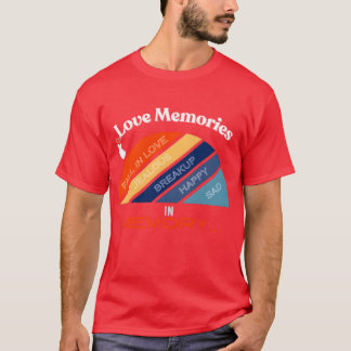Camiseta Recuerdos de amor en memoria retro