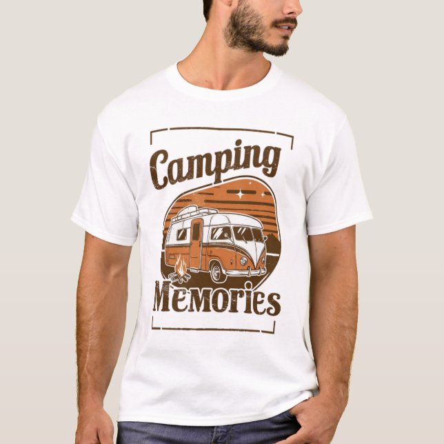 Camiseta Recuerdos de camping, diseño (Anverso)