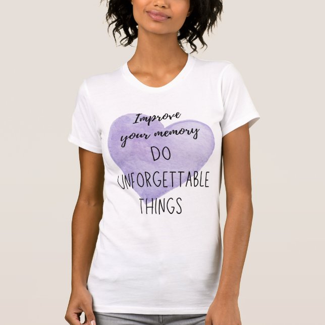 Camiseta Recuerdos de citas inspiradoras y simples (Anverso)