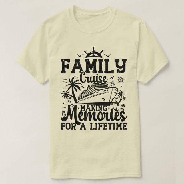 Camiseta Recuerdos de crucero familiar de vacaciones Escuad (Diseño del anverso)