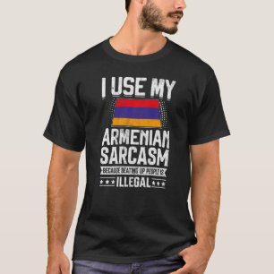 Camiseta Recuerdos de la bandera de Armenia para hombres y 