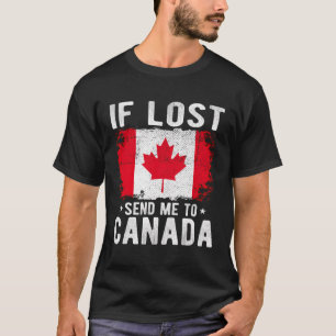 Camiseta Recuerdos de la bandera de Canadá - Si se pierde, 