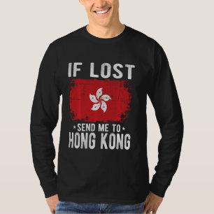 Camiseta Recuerdos de la bandera de Hong Kong - Si me pierd