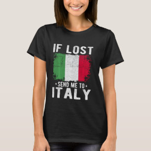 Camiseta Recuerdos de la bandera de Italia - Si me pierdes,