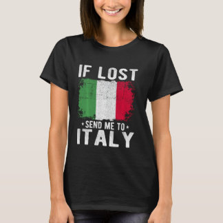 Camiseta Recuerdos de la bandera de Italia - Si me pierdes,