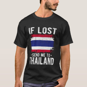 Camiseta Recuerdos de la bandera de Tailandia - Si me pierd