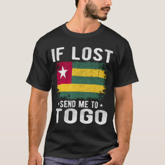 Camiseta Recuerdos de la bandera de Togo - Si se pierde, en