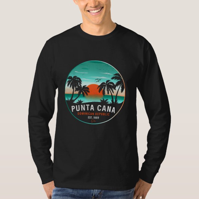 Camiseta Recuerdos de los años 60 del Punta Cana Dominican  (Anverso)