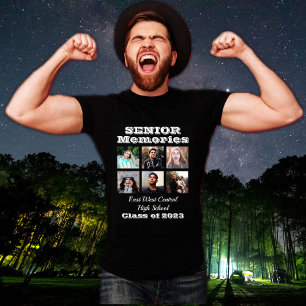 Camiseta Recuerdos de mayor edad Clase 6 Collage de fotos 2