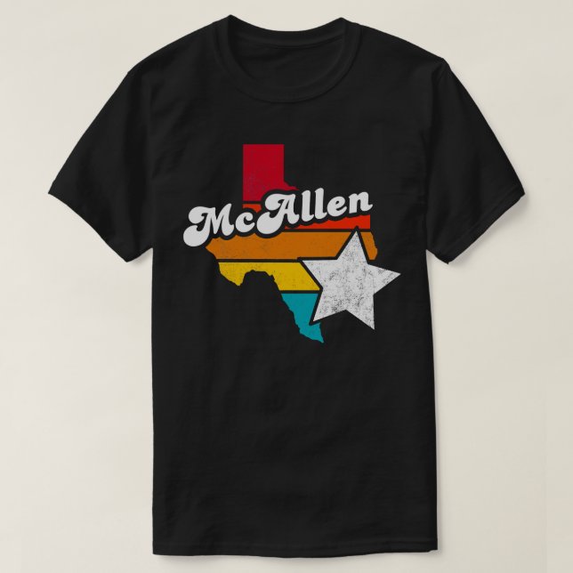 Camiseta Recuerdos de McAllen Texas con problemas de cosech (Diseño del anverso)