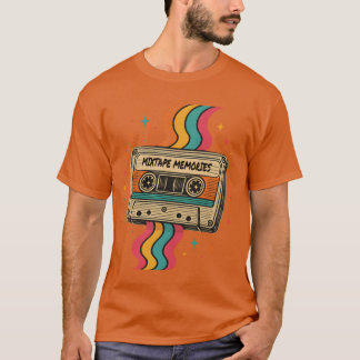 Camiseta Recuerdos de Mitape Diseño Retro Cassetteape amigo