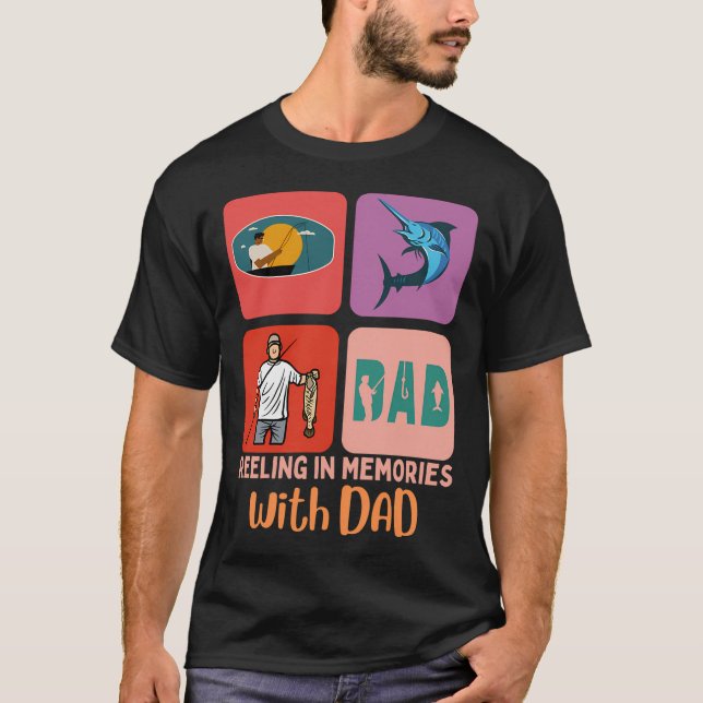 Camiseta Recuerdos de pesca con Papá (Anverso)