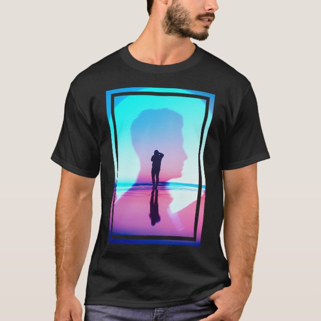 CAMISETA RECUERDOS DE PLAYA NEÓN (Anverso)