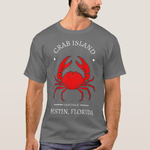 Camiseta Recuerdos de Sandbar de Crab Island Destin Florida