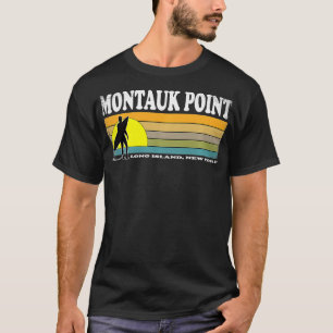 Camiseta Recuerdos de surf retro de Montauk Point Long Isla