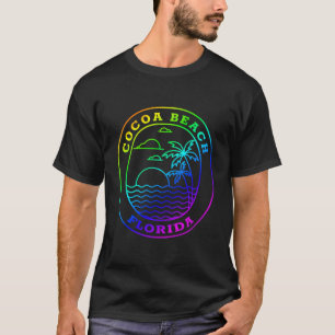 Camiseta Recuerdos de vacaciones de arcoiris en Cocoa Beach