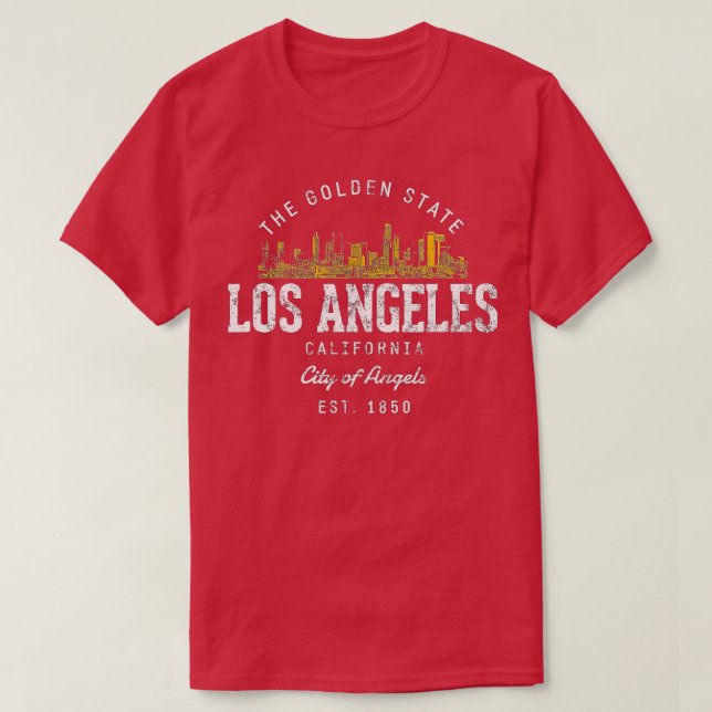 Camiseta Recuerdos de vacaciones de Estados Unidos Los Ánge (Diseño del anverso)