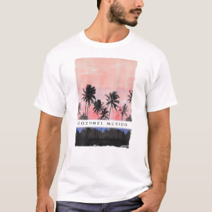 Camiseta Recuerdos de vacaciones de sol de Cozumel
