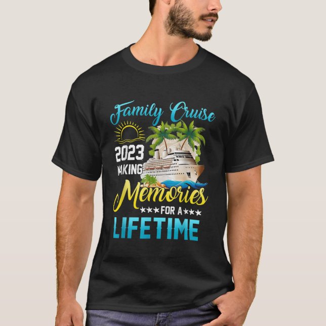 Camiseta Recuerdos de vacaciones familiares en crucero fami (Anverso)