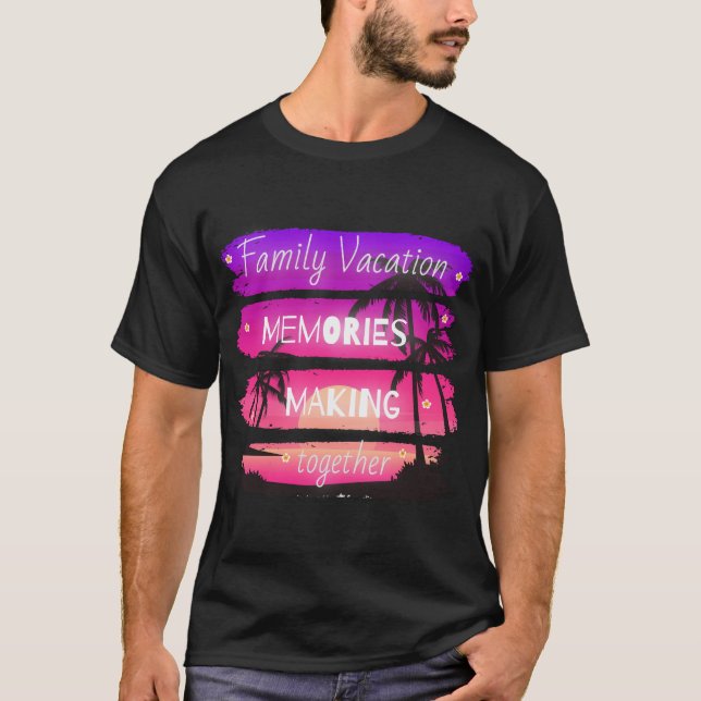 Camiseta Recuerdos de vacaciones familiares juntos Shir 202 (Anverso)