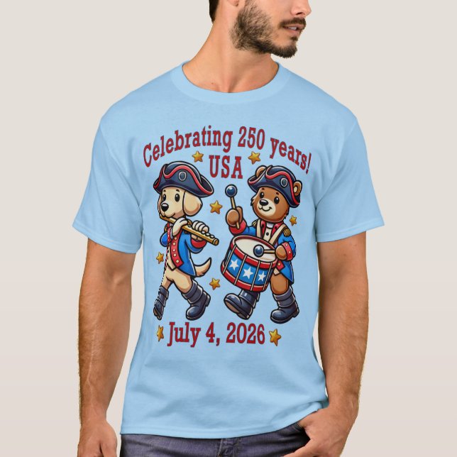 Camiseta Recuerdos del 250º aniversario de EE.UU. - Patriót (Anverso)