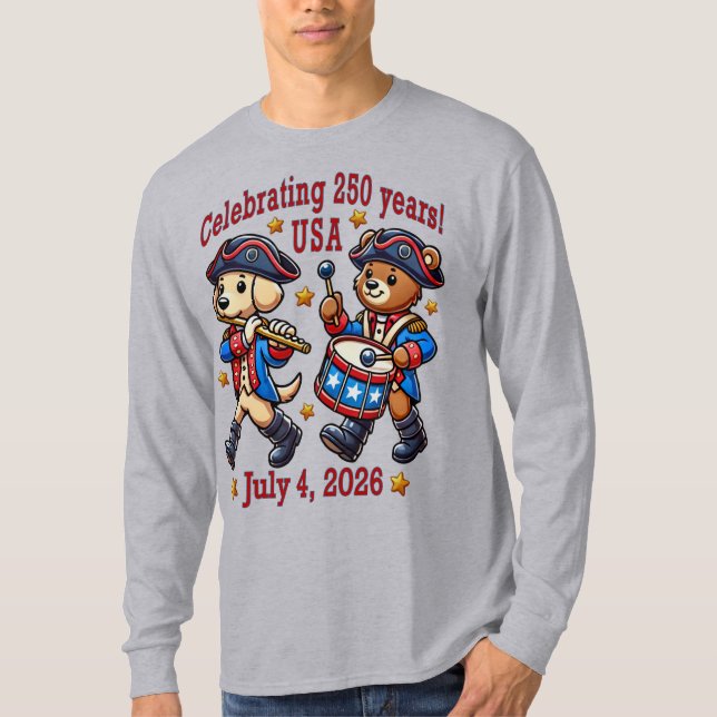 Camiseta Recuerdos del 250º aniversario de EE.UU. - Patriót (Anverso)