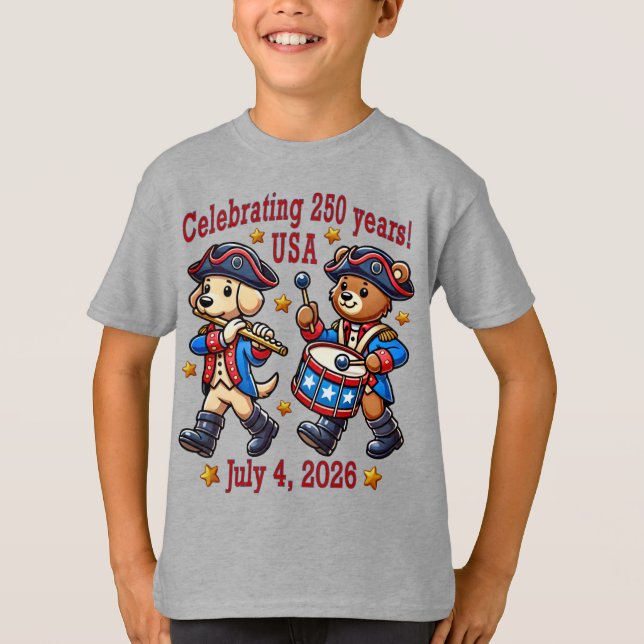 Camiseta Recuerdos del 250º aniversario de EE.UU. - Patriót (Anverso)