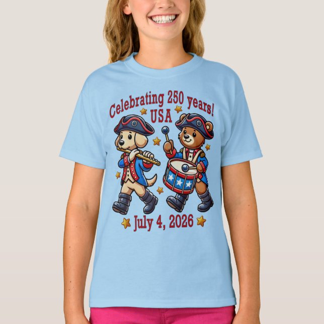 Camiseta Recuerdos del 250º aniversario de EE.UU. - Patriót (Anverso)