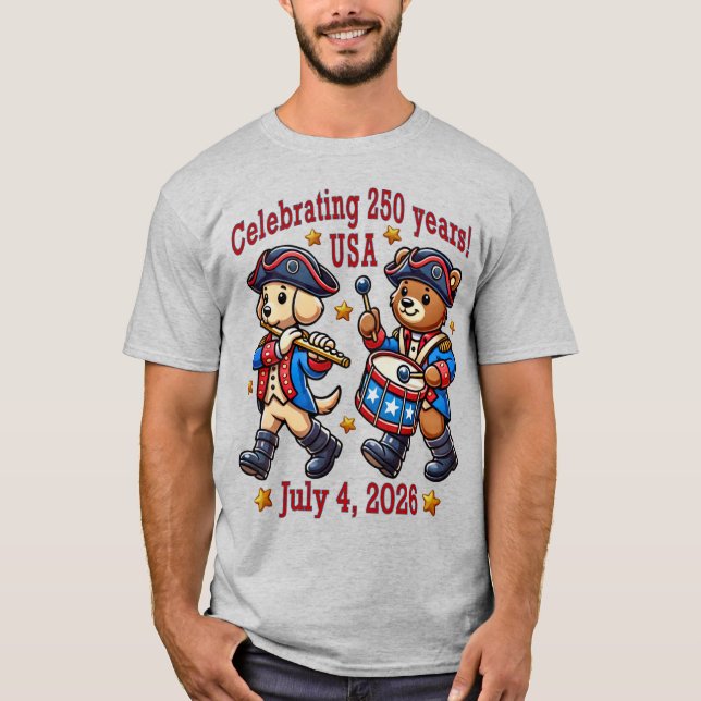 Camiseta Recuerdos del 250º aniversario de los Estados Unid (Anverso)