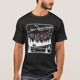 Camiseta Recuerdos del Parque Nacional New River Gorge Retr