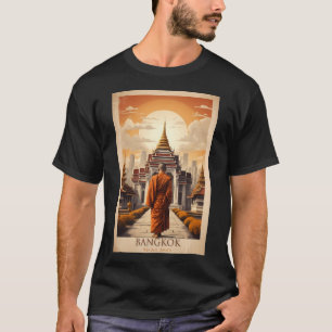 Camiseta Recuerdos Del Poster Siam Vintage De Bangkok