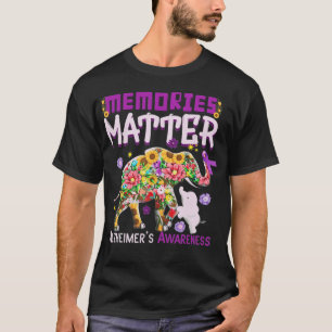 Camiseta Recuerdos elefantes importan Alzheimer Alzheimer A
