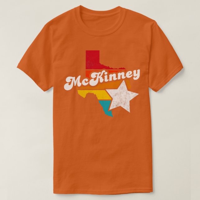 Camiseta Recuerdos en problemas de la vendimia McKinney Tex (Diseño del anverso)