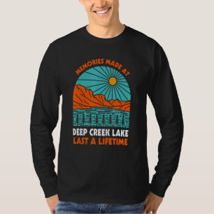 Camiseta Recuerdos hechos en Creek Lake duran toda la vida 