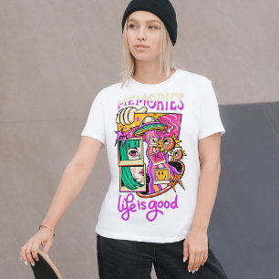 Camiseta Recuerdos La vida es buena ropa de calle