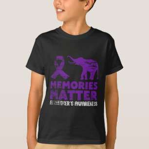 Camiseta Recuerdos Matan Alzheimer - Elefante Púrpura 1