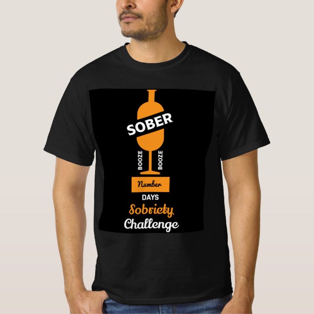 Camiseta Recuperación de Adicto Alcohólico Sobrio AF (Anverso)