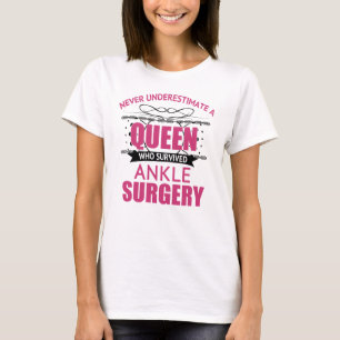 Camiseta Recuperación De Cirugía De Ankle Para Mujeres