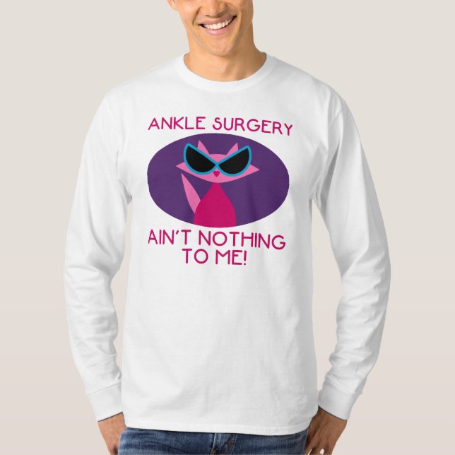 Camiseta Recuperación De Cirugía De Ankle Para Mujeres (Anverso)