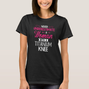 Camiseta Recuperación de cirugía de rodilla de titanio feme