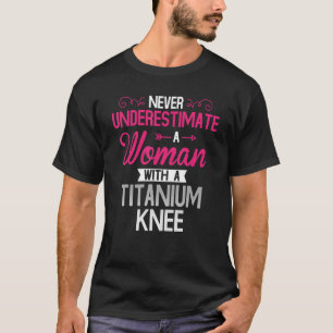 Camiseta Recuperación de cirugía de rodilla de titanio feme