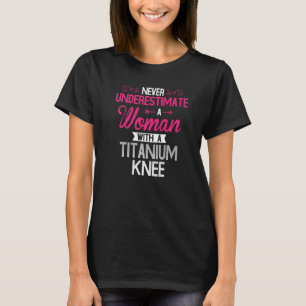 Camiseta Recuperación de cirugía de rodilla de titanio feme