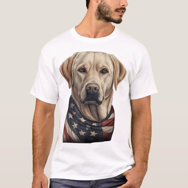 Camiseta Recuperación de Labrador Amarillo del propietario  (Anverso)